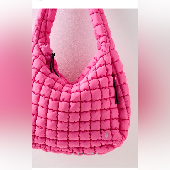 Free People Pink Quilted Bag - Picture 3 of 4